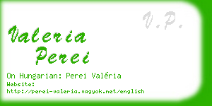 valeria perei business card